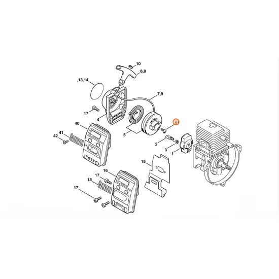 STIHL  Śruba z łbem cylindrycznym P5,5x12 9104 003 0960